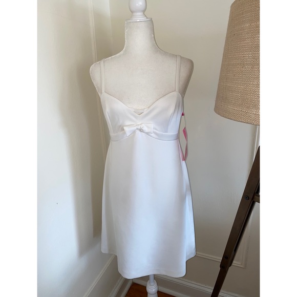 NWT Betsey Johnson White Slip Summer Dress - Picture 5 of 6